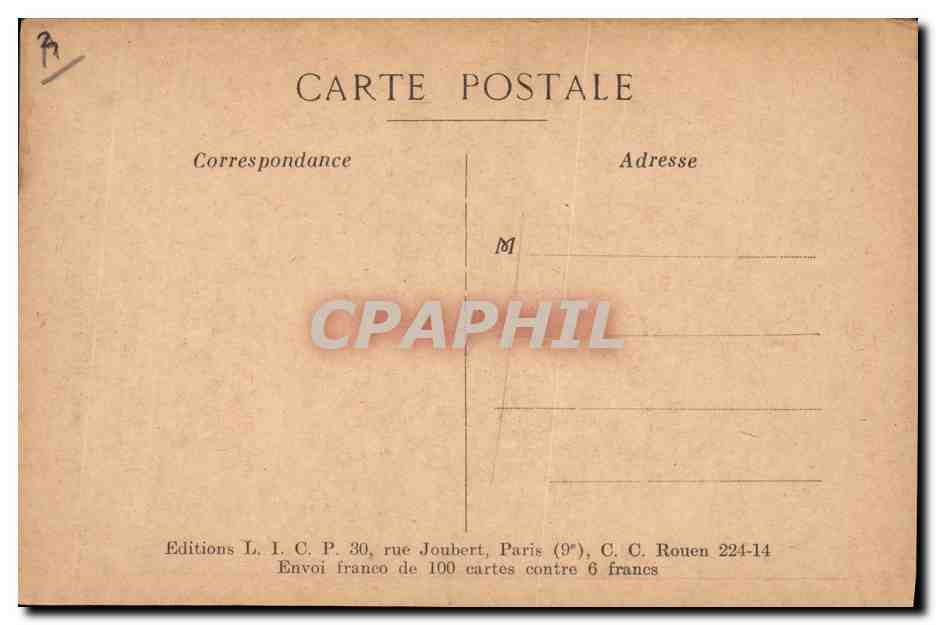 CPA Militaria Les armements de donnent pas la securite — Verso