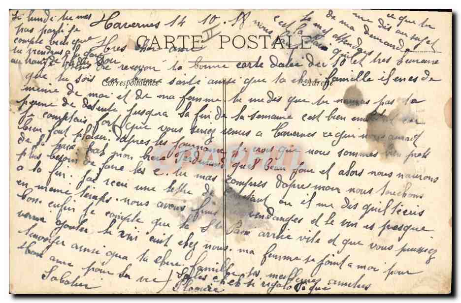 CPA Militaria En famille Guillaume II Francois Joseph Kronprinz Sultan — Verso