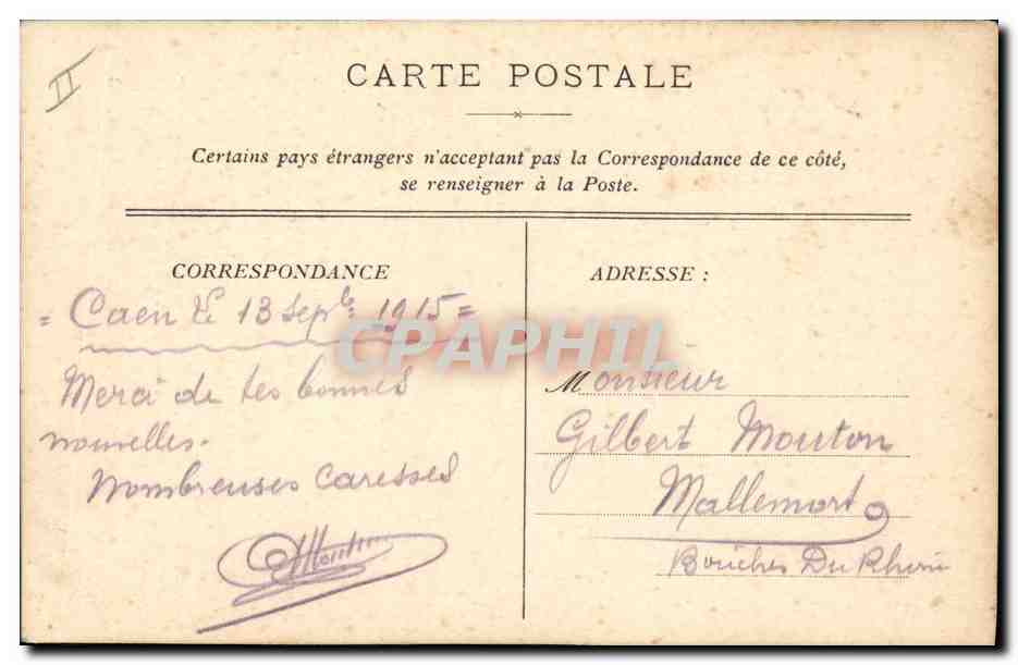 CPA Militaria Les etrennes de Guillaume Aigle — Rückseite
