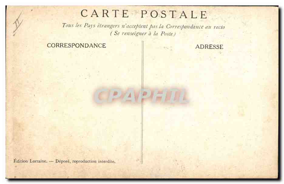 CPA Militaria Les monstres des cathedrales Guillaume II Gargouille — Rückseite
