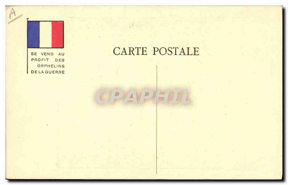 CPA Militaria Gott strafe Italien — Rückseite