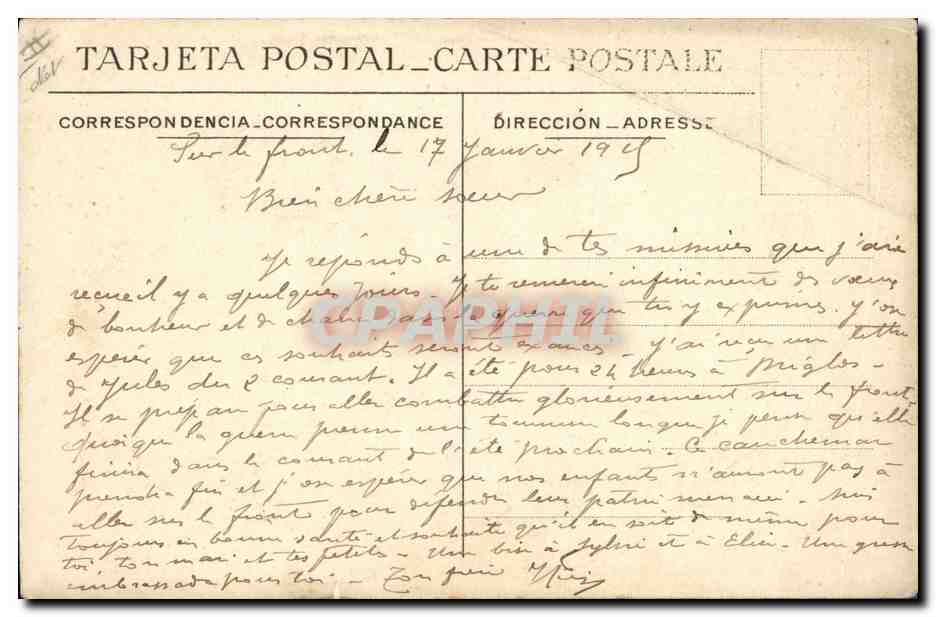CPA Militaria Leurs officiers — Rückseite