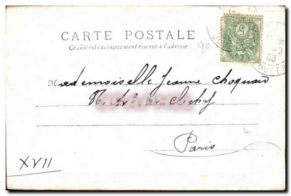 CPA Theatre Dejazet Mossieur la maitre — Verso