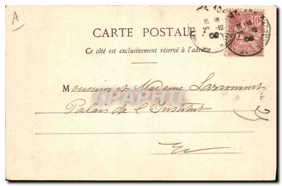 CPA Theatre Parysatis le ballet Dieulafoy Musique de Camille de Saint Saens — Verso