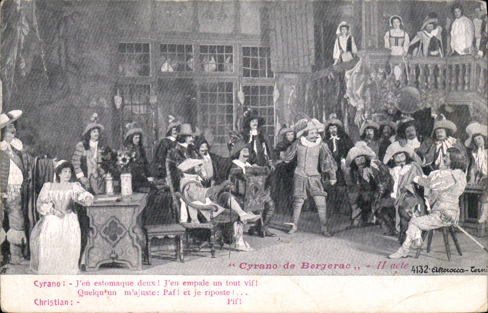 CPA Theatre Cyrano de Bergerac J'en estomaque deux !