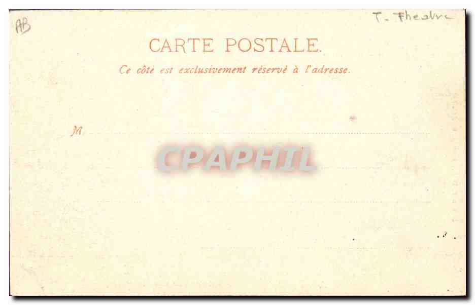 CPA Theatre Dejanire decide Yole a fuir Hercule — Verso