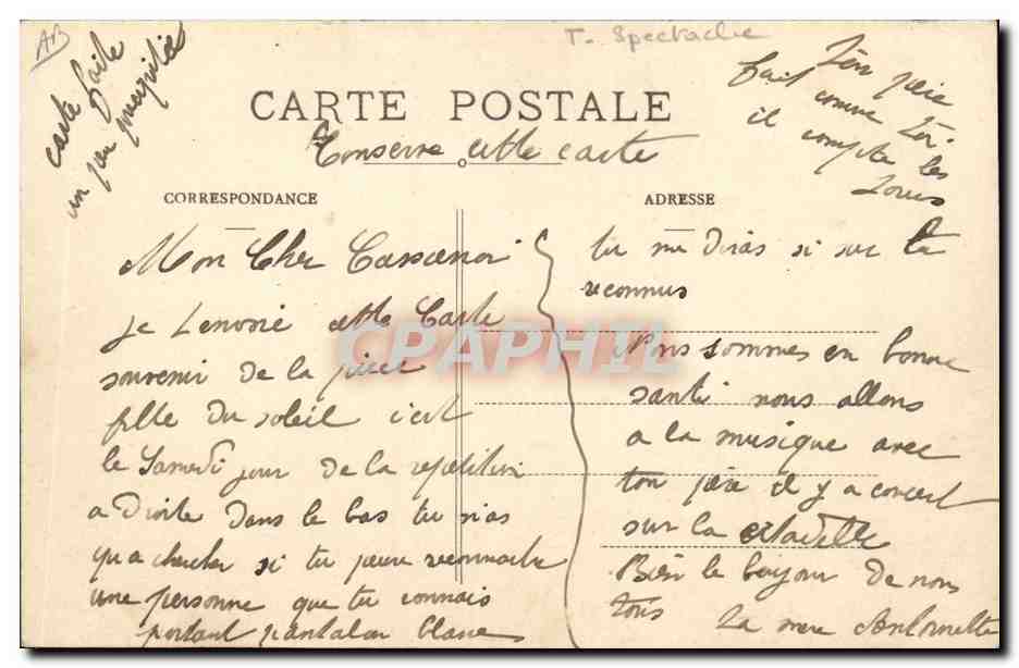 CPA Theatre La fille du soleil Tragedie lyrique — Verso