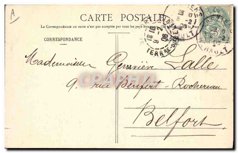 CPA Theatre Les heretiques Grand opera en 3 actes represente aux arenes de Beziers — Verso