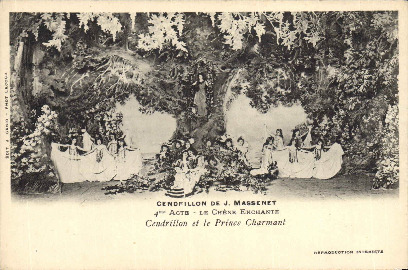 CPA Theatre Cendrillon de Massenet Le chene enchante Cendrillon et le prince Charmant