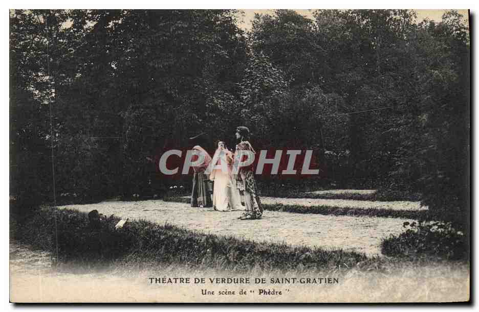 CPA Theatre de verdure de Saint Gratien Une scene de Phedre