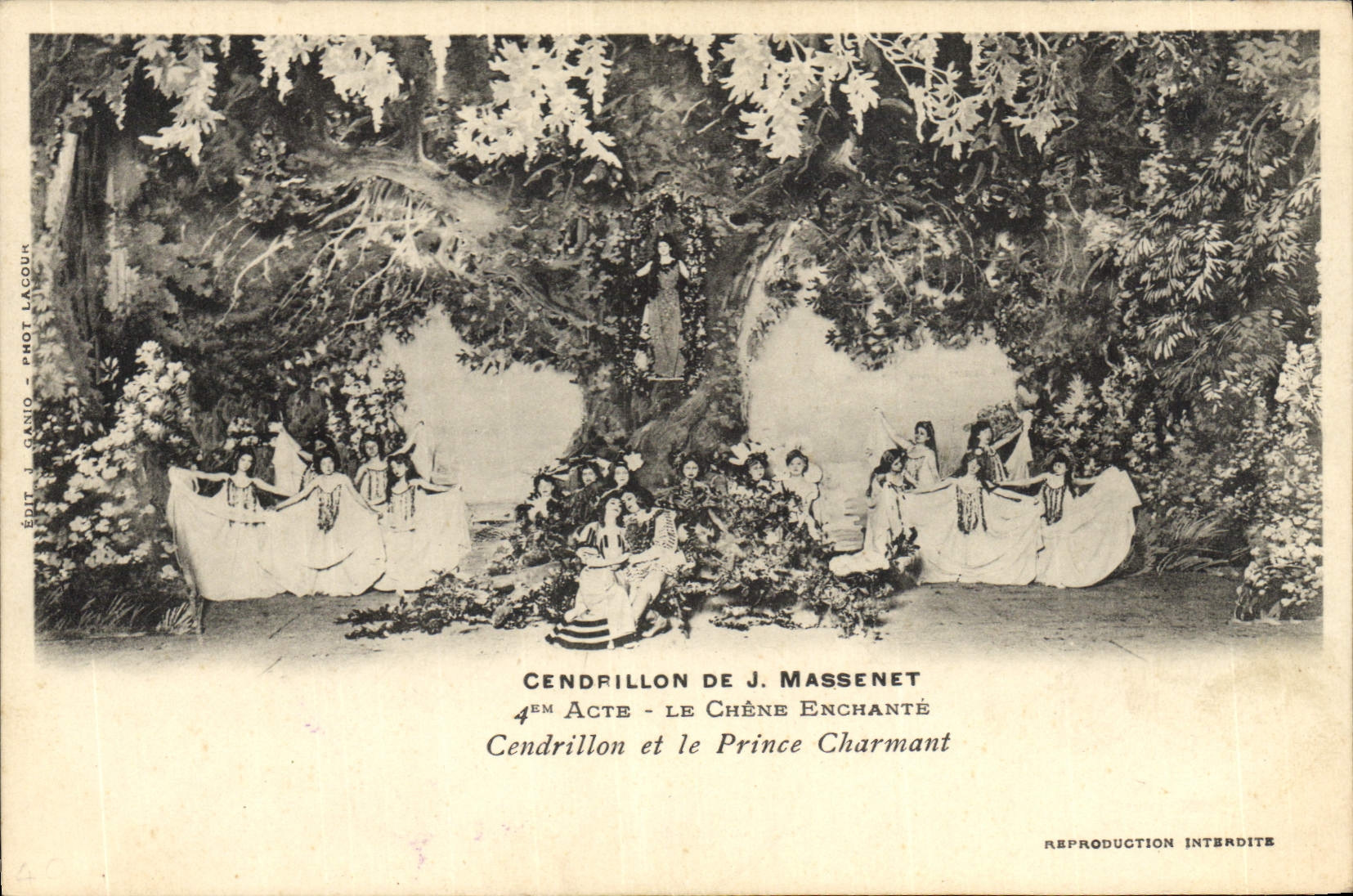 CPA Theatre Cendrillon de Massenet Le chene enchante Cendrillon et le prince Charmant