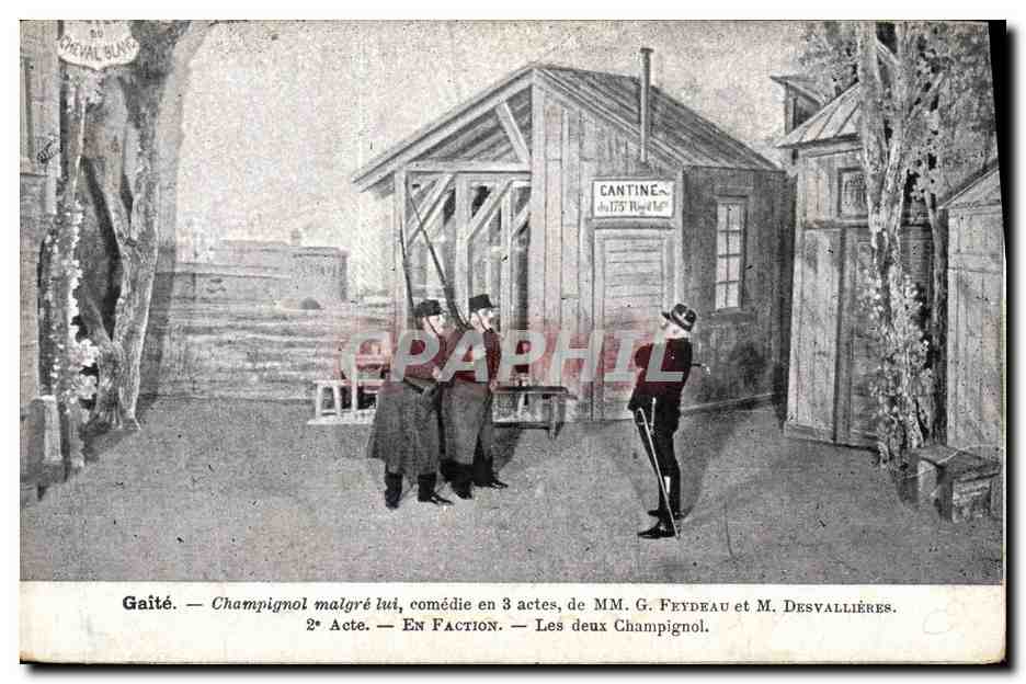 CPA Theatre Paris Gaite Champignol malgre lui 
