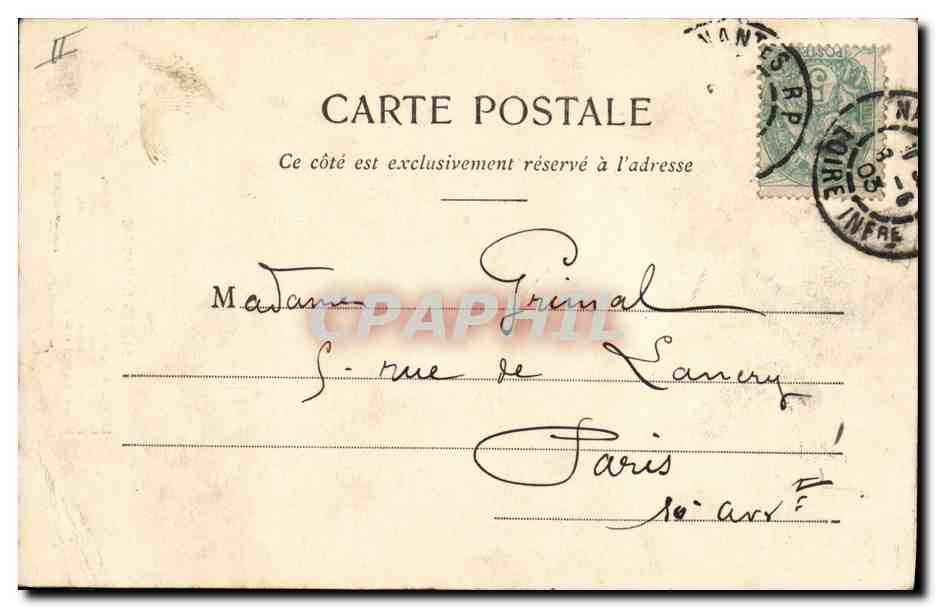 CPA Folklore Les Sables d'Olonnne  — Verso