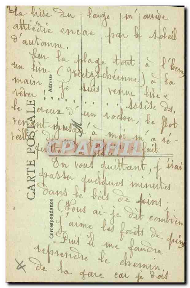 Lilly — Les Sables-d'Olonne — Collection Lucien Amiaud, n° 6080 — Verso