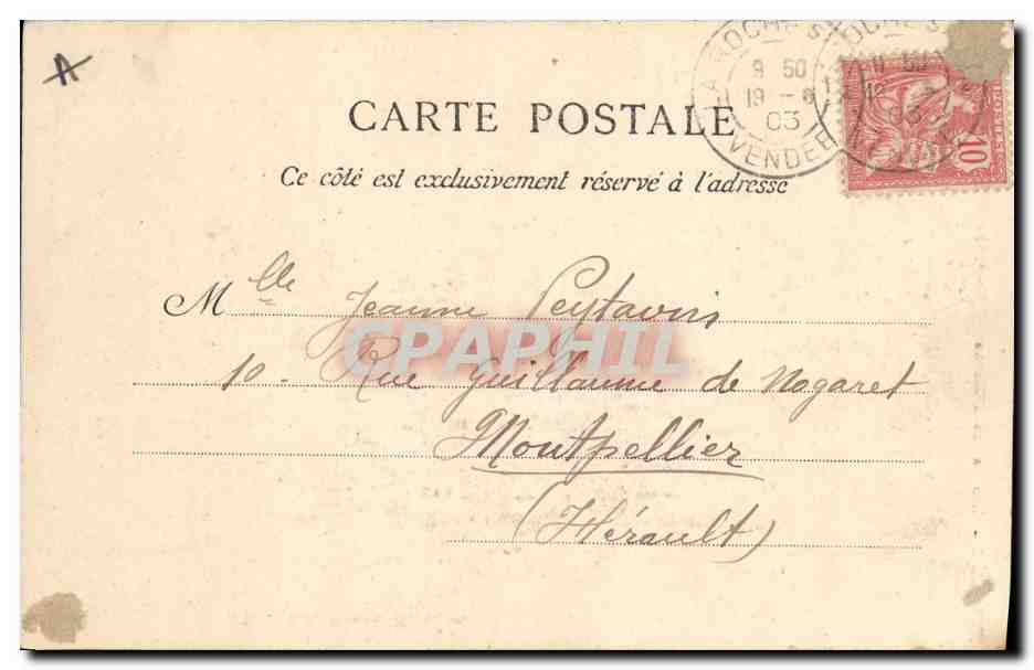CPA Folklore Vendee Les Sables d'Olonnne  — Verso