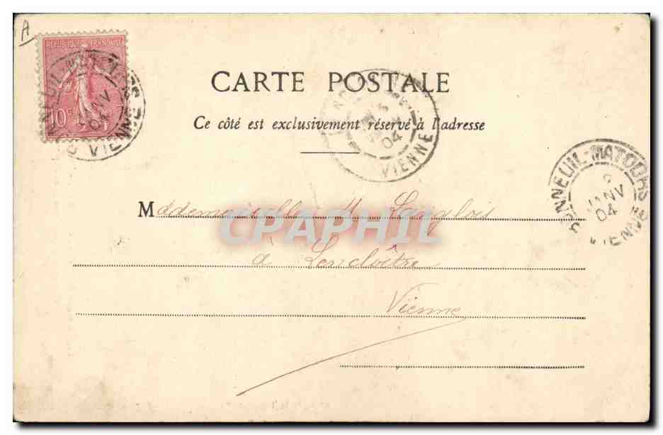 CPA Folklore Anjou Cholet Une petite lavandiere  — Verso