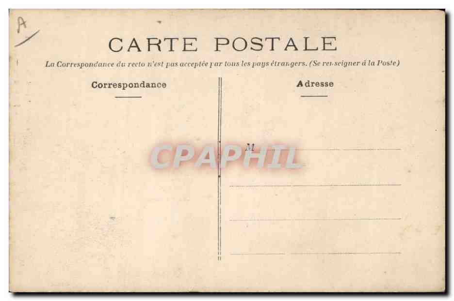 CPA Folklore Coiffe d'Anjou  — Verso