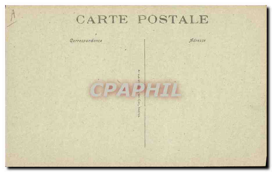 CPA Folklore Coiffe d'Anjou  — Verso