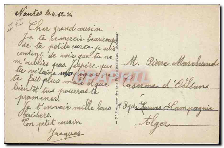 CPA Folklore Les Sables d'Olonne Un brin de causette  — Verso