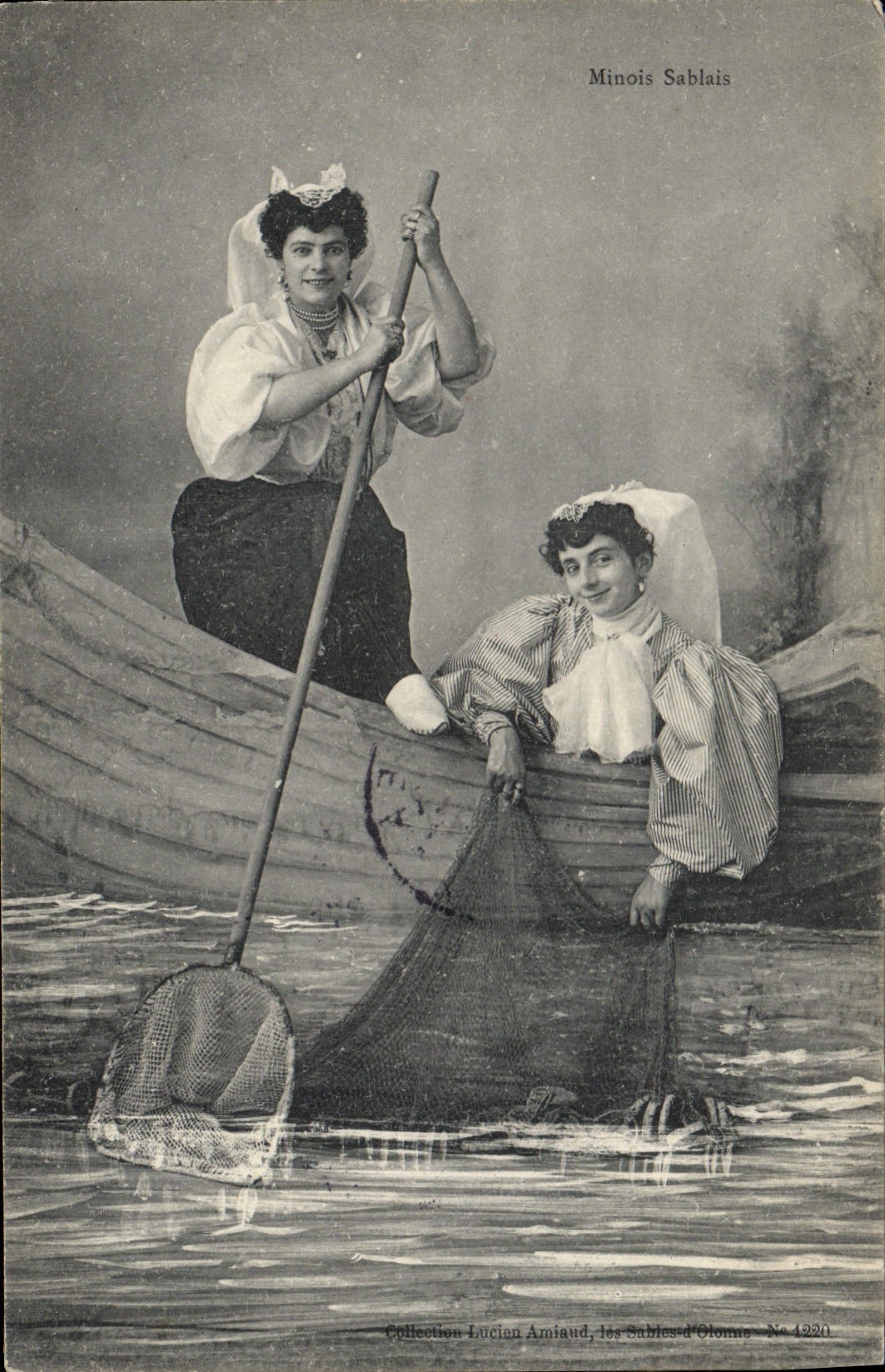 CPA Folklore Minois Sablais 