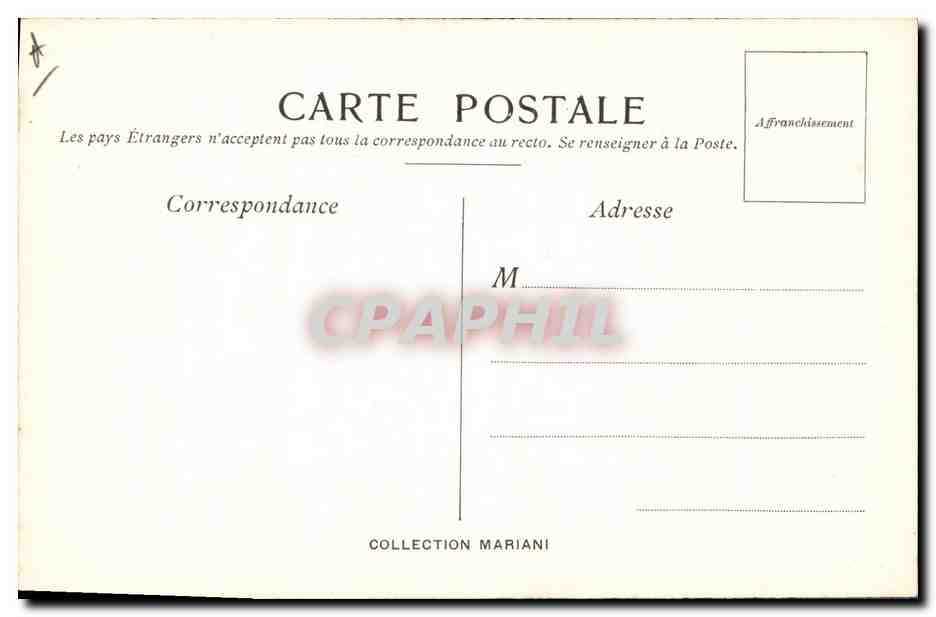 CPA Fantaisie Illustrateur Album Mariani Abel Faivre — Rückseite