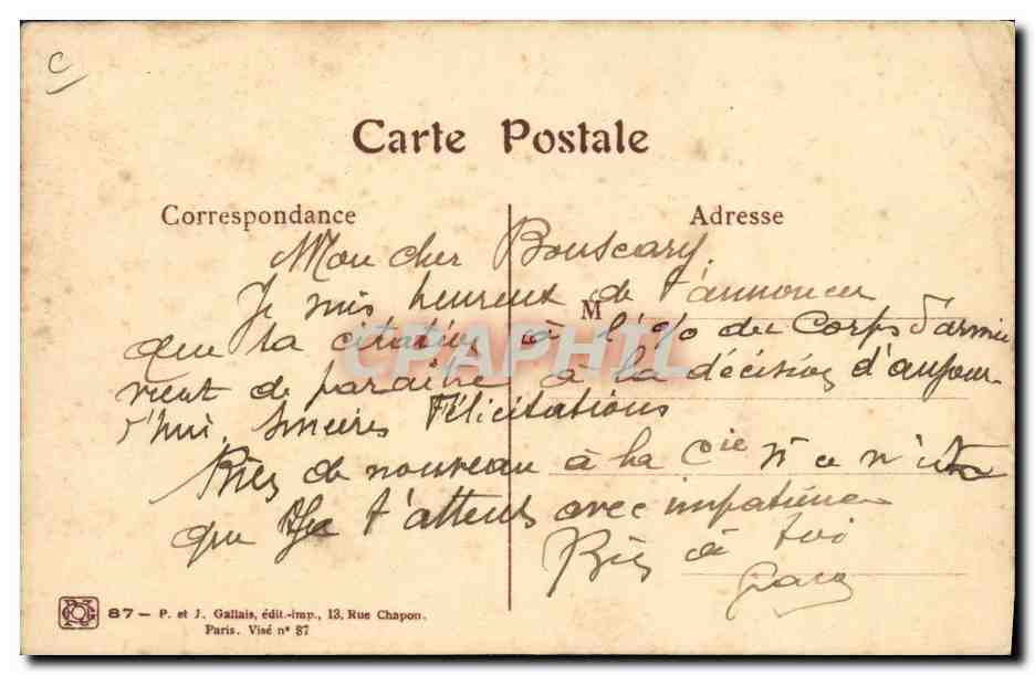 CPA Fantaisie Illustrateur Hansi La conseiller de calcul  — Rückseite