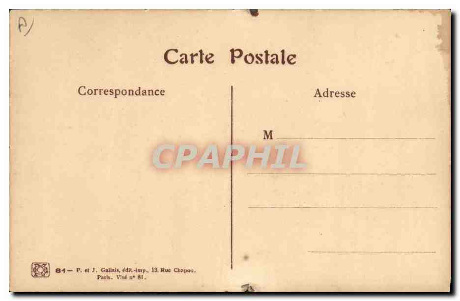 CPA Fantaisie Illustrateur Hansi Avant la bataille de la Marne Militaria  — Rückseite