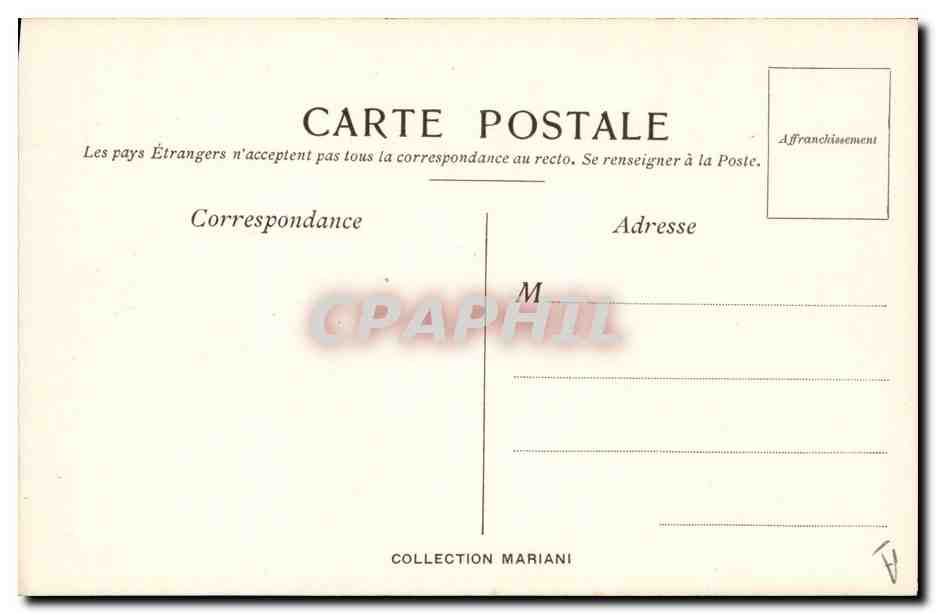 CPA Fantaisie Illustrateur Album Mariani Jose Frappa Marianne — Rückseite