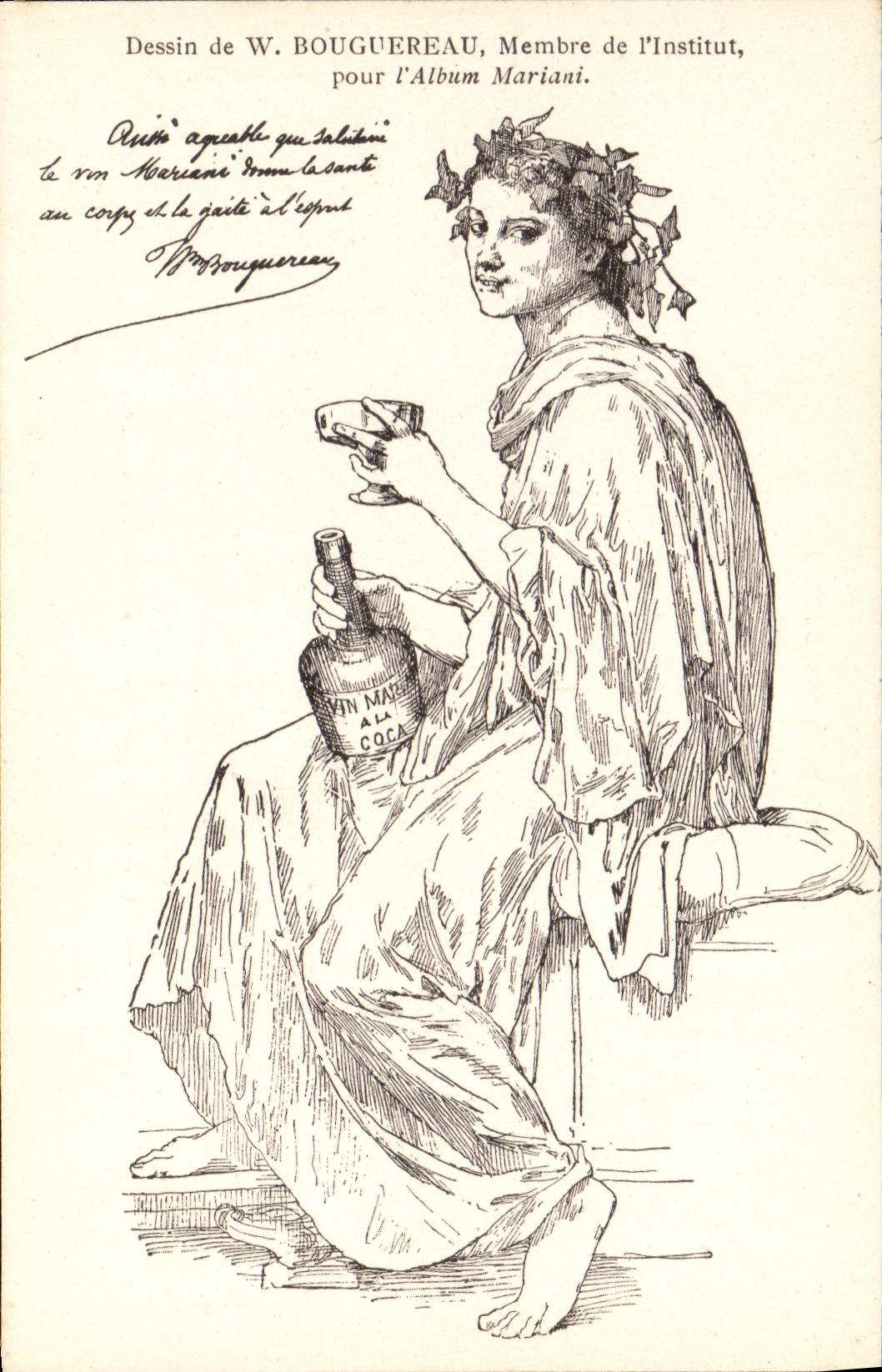 CPA Fantaisie Illustrateur Album Mariani Bouguereau