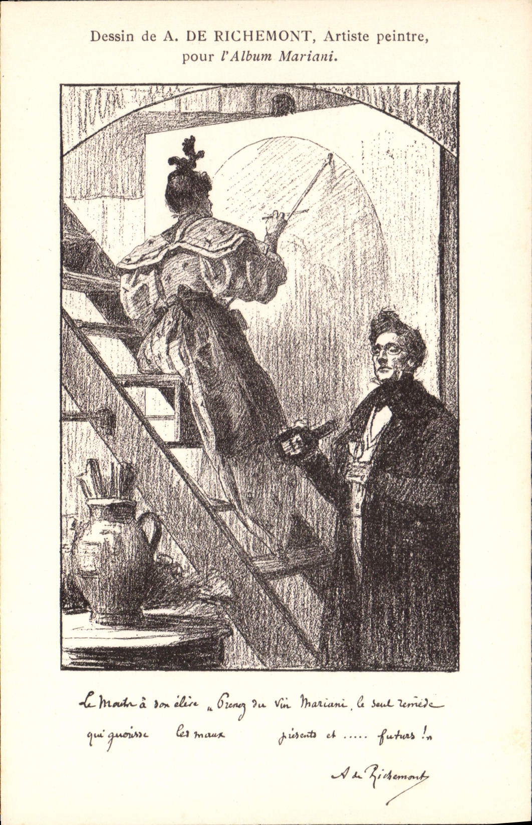 CPA Fantaisie Illustrateur Album Mariani A de Richemont