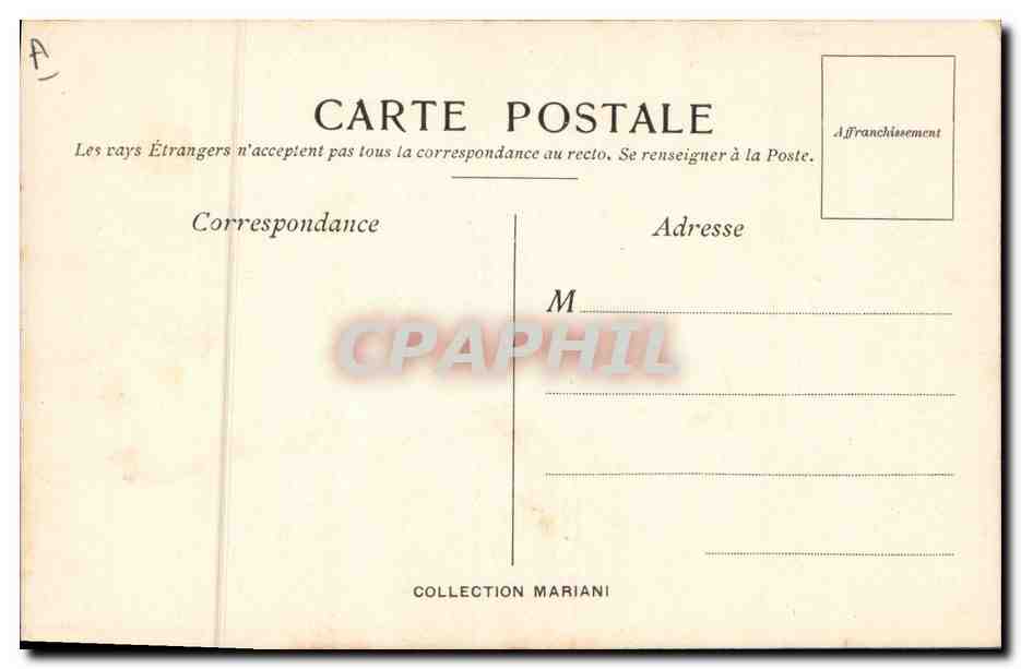 CPA Fantaisie Illustrateur Album Mariani Peter Professeur a l'Ecole Nationale des Beaux Arts — Verso
