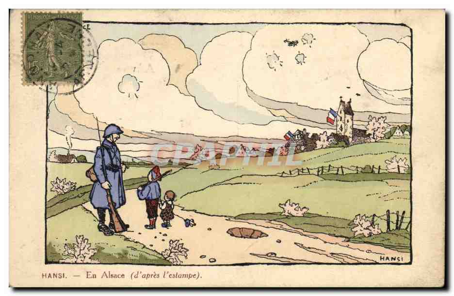 CPA Fantaisie Illustrateur Hansi En Alsace