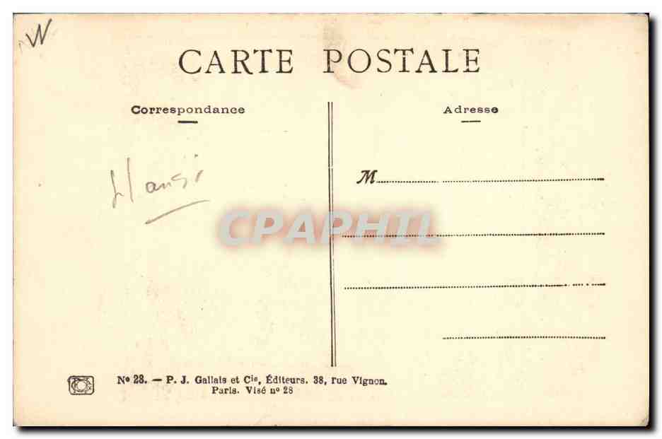 CPA Fantaisie Illustrateur Hansi En lorraine apres la Victoire Alsace Chat chaton — Verso