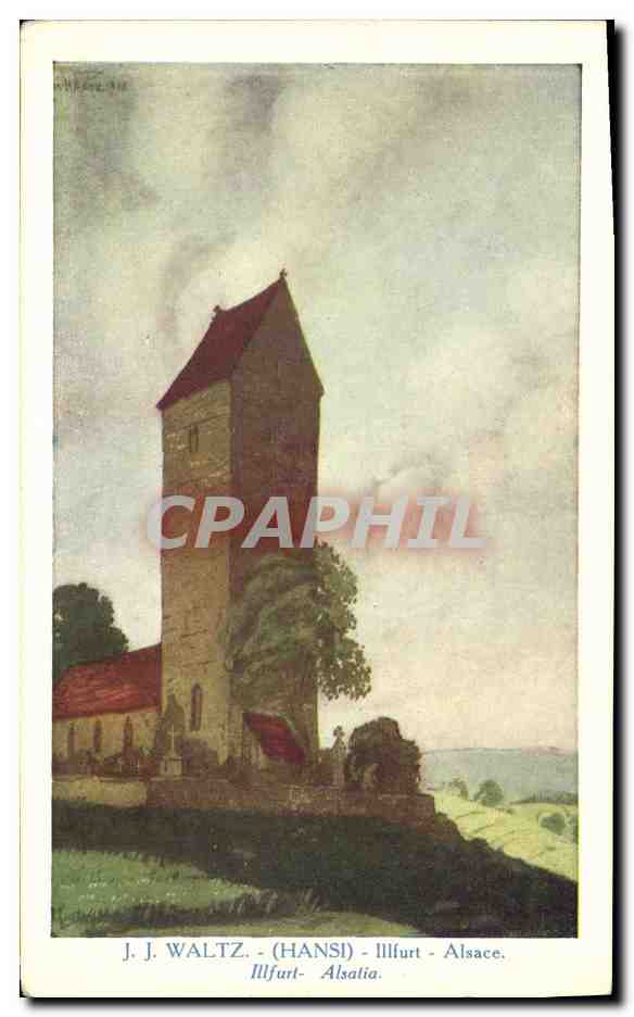CPA Fantaisie Illustrateur Hansi Alsace Illfurt 