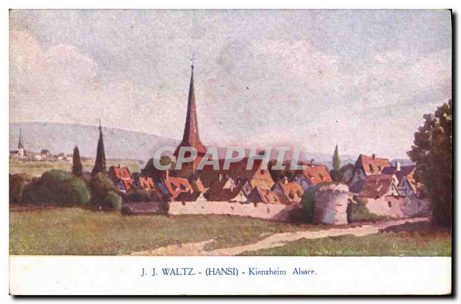 CPA Fantaisie Illustrateur Hansi Alsace Kienzheim