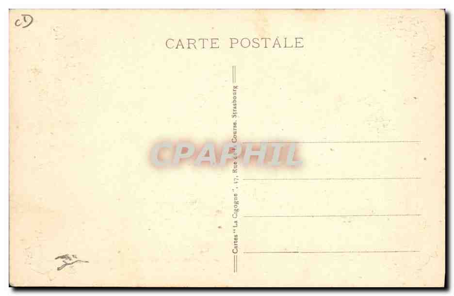 CPA Fantaisie Illustrateur Hansi Alsace Enfants — Verso