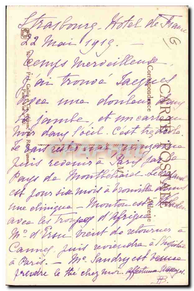CPA Fantaisie Illustrateur Hansi Alsace Deux proscrits alsaciens L'abbe Wetterle et Hansi TOP — Verso