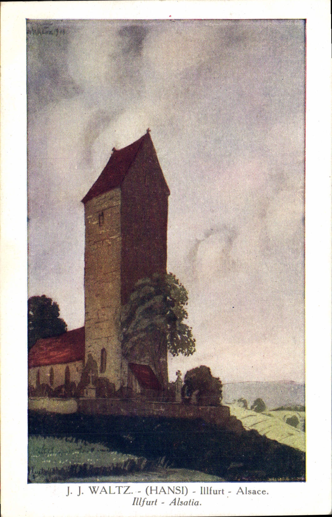 CPA Fantaisie Illustrateur Hansi Alsace Illfurt 