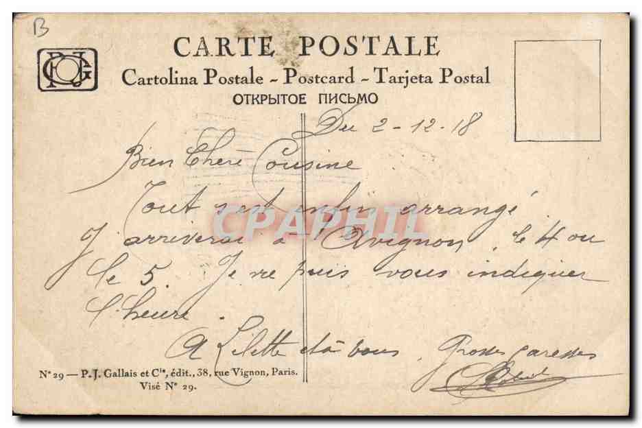 CPA Fantaisie Illustrateur Hansi Alsace Enfant Lorraine — Rückseite