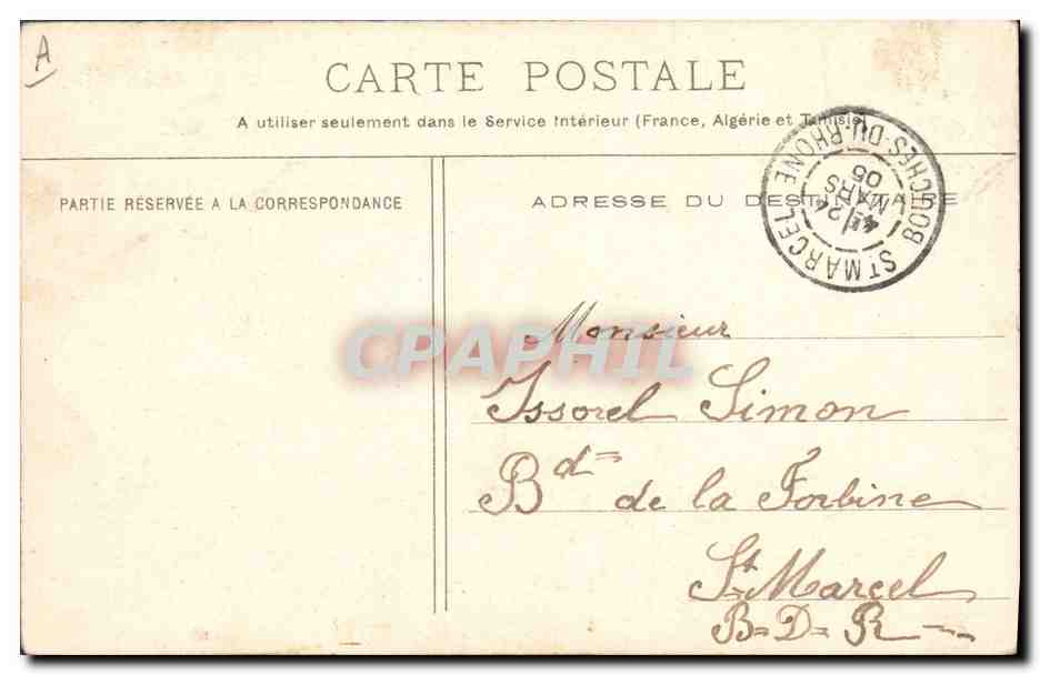 CPA La partie de Jacquet  — Rückseite
