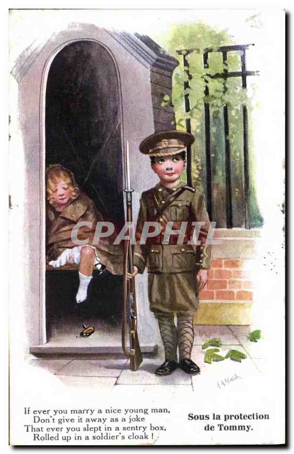 CPA Fantaisie Illustrateur Enfants Militaria 