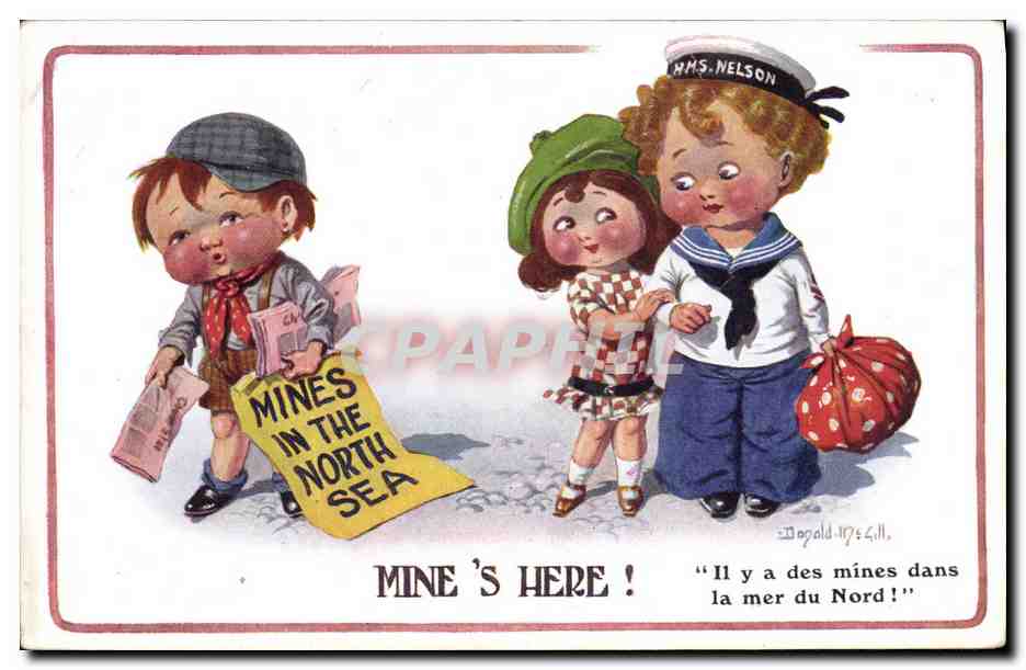 CPA Fantaisie Illustrateur Enfants Mine's here ! Marin