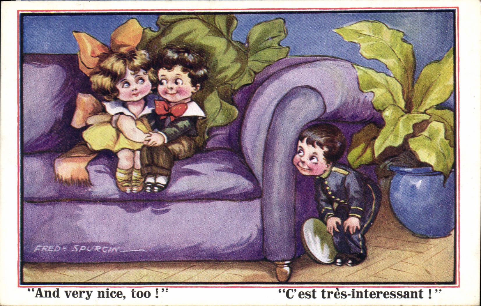 CPA Fantaisie Illustrateur Fred Spurgin Enfants