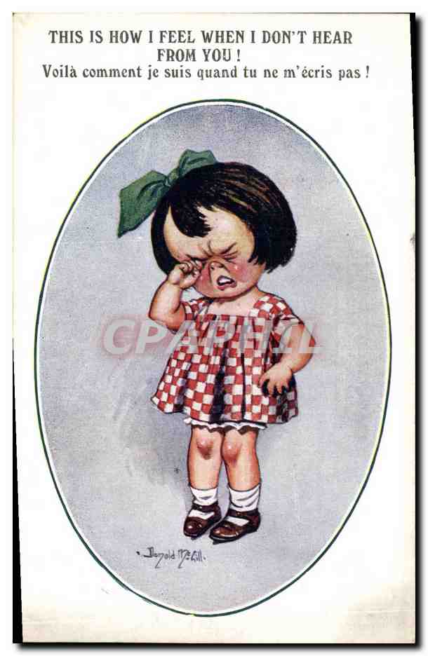CPA Fantaisie Illustrateur Donald Mc Gill Enfant