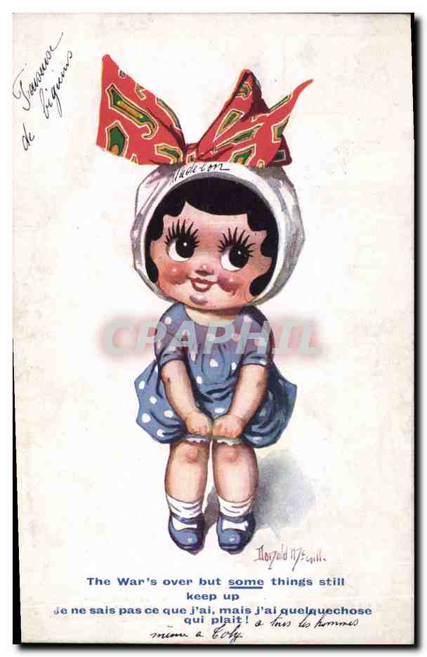 CPA Fantaisie Illustrateur Donald Mc Gill Enfant