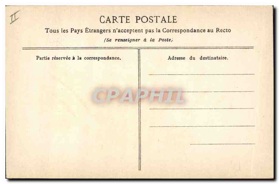 CPA Fantaisie Fleurs  — Back
