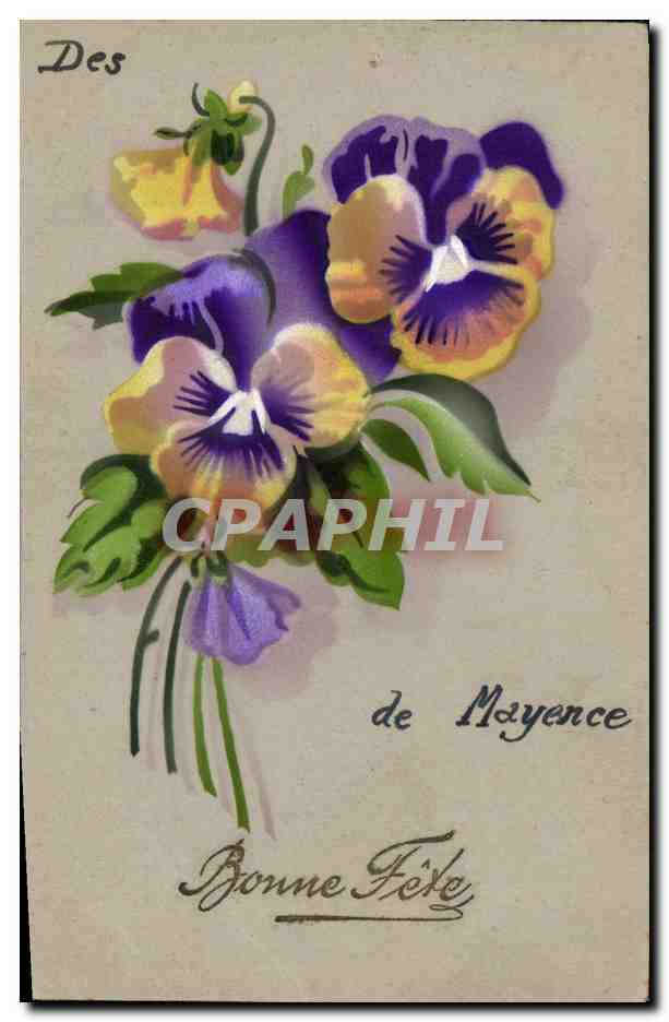 CPA Fantaisie Fleurs De Mayence