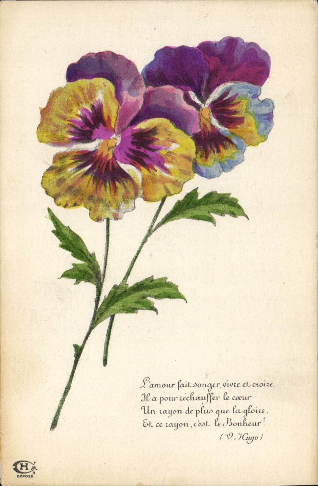 CPA Fantaisie Fleurs 