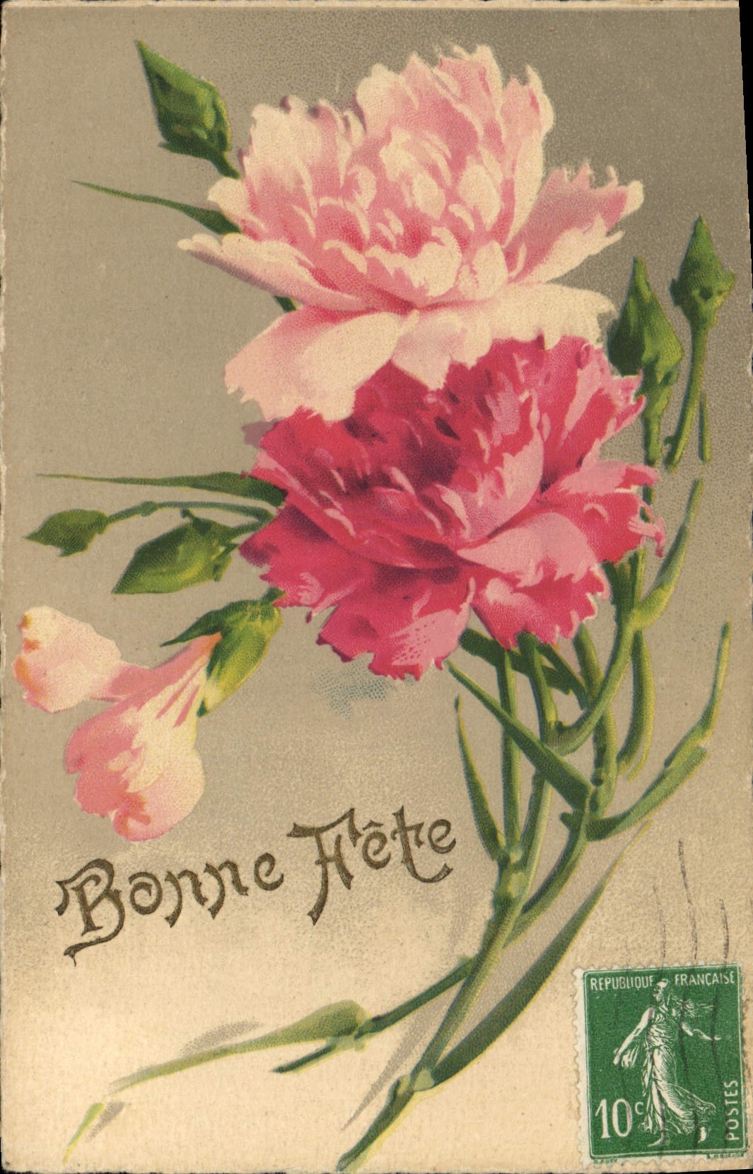 CPA Fantaisie Fleurs 