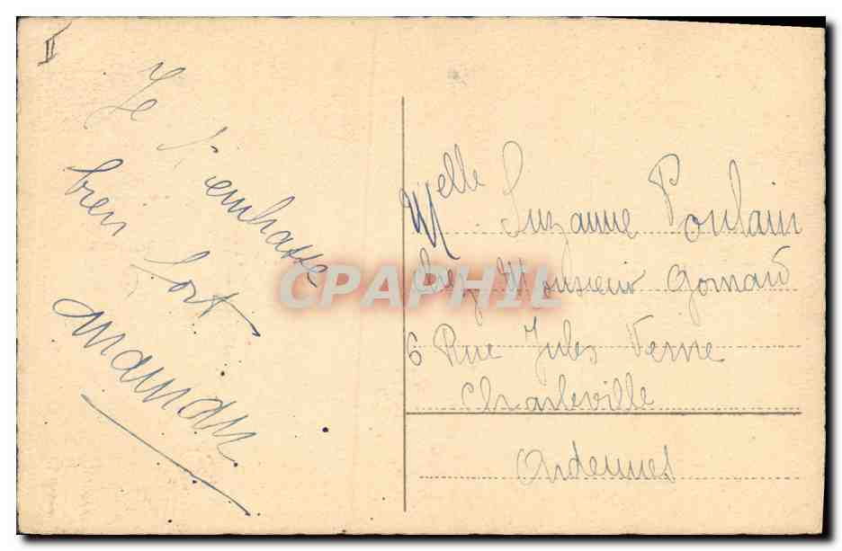 CPA Fantaisie Fleurs  — Rückseite